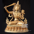 Metal casting tibetan buddha statue bronze manjusri sculpture